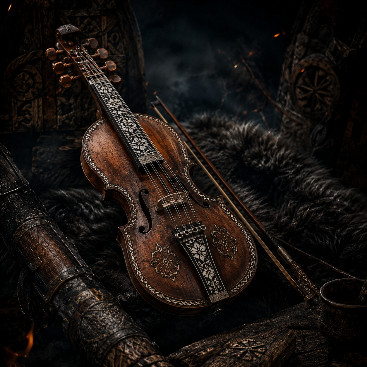 The hardanger fiddle — Norway's sympathetic-string folk fiddle